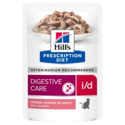 Promos Hill's Boutique 13 Hill's Prescription Diet I/D AB+ Sachets Pour Chat Au Saumon - 12 X 85g