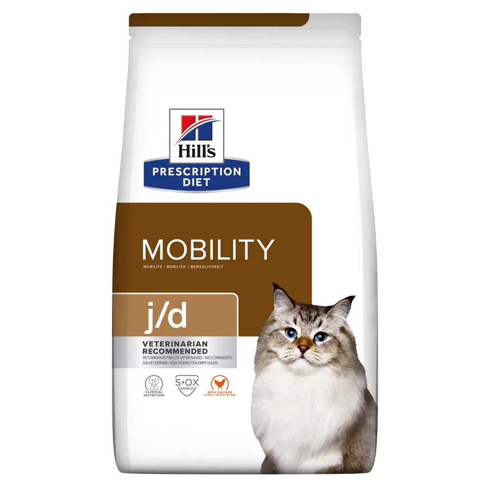 Hill's Prescription Diet J/D Mobility Croquettes Pour Chat Au Poulet 3kg 1 Hill's Prescription Diet J/D Mobility Croquettes Pour Chat Au Poulet 3kg