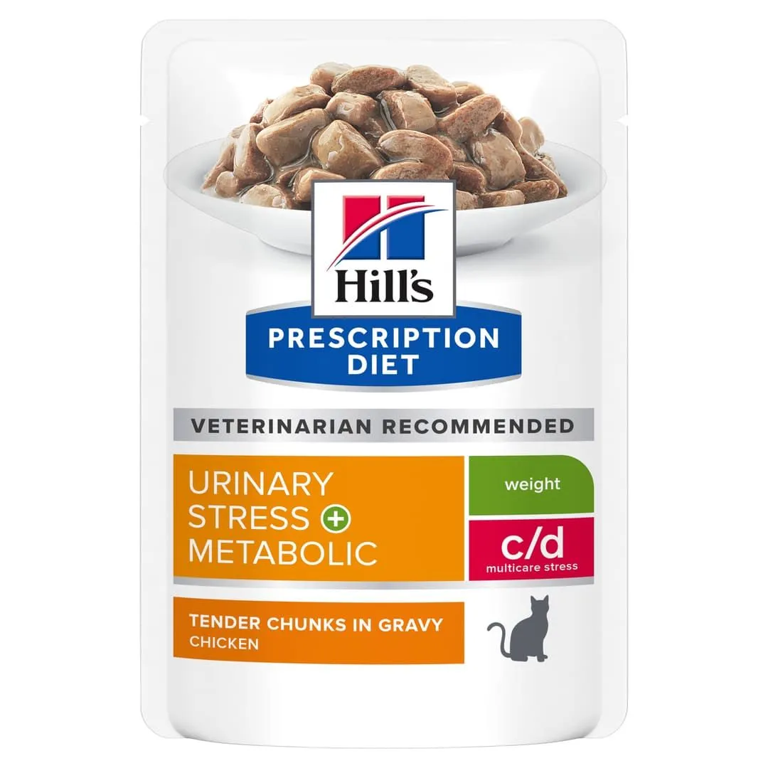 Hill's Prescription Diet Feline C/D Urinary Stress + Metabolic - Sachets 1 Hill's Prescription Diet Feline C/D Urinary Stress + Metabolic - Sachets