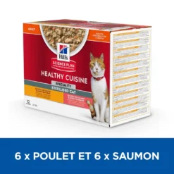 Hill's Science Plan Chat Young Adult Sterilised Mijotés Healthy Cuisine Poulet Saumon 13 Hill's Science Plan Chat Young Adult Sterilised Mijotés Healthy Cuisine Poulet Saumon -Promos Hill's Boutique 1654605239323 full