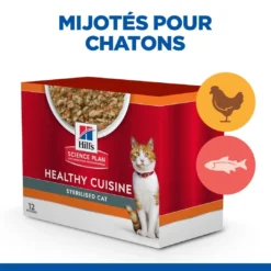 Hill's Science Plan Chat Young Adult Sterilised Mijotés Healthy Cuisine Poulet Saumon 14 Hill's Science Plan Chat Young Adult Sterilised Mijotés Healthy Cuisine Poulet Saumon -Promos Hill's Boutique 1654605242731 full