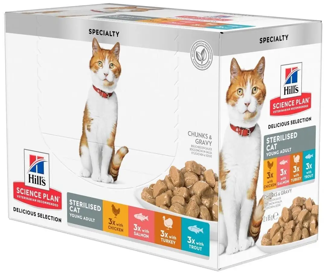 Hill's Science Plan Chat Adult Sterilised 4 Saveurs 2 Hill's Science Plan Chat Adult Sterilised 4 Saveurs – Image 2