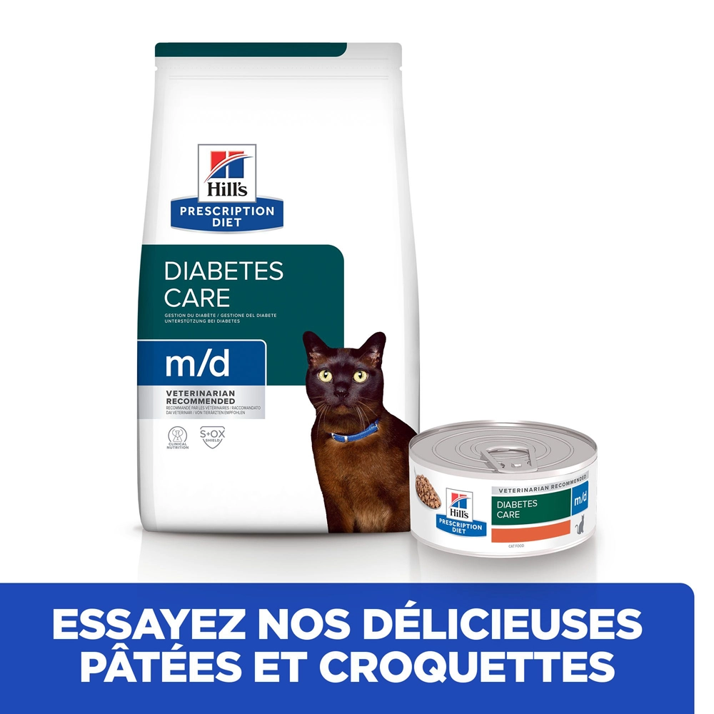 Hill's Prescription Diet M/d Diabète Croquettes Pour Chat Au Poulet 3kg 6 Hill's Prescription Diet M/d Diabète Croquettes Pour Chat Au Poulet 3kg – Image 6