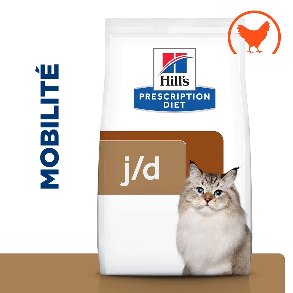 Hill's Prescription Diet J/D Mobility Croquettes Pour Chat Au Poulet 3kg 2 Hill's Prescription Diet J/D Mobility Croquettes Pour Chat Au Poulet 3kg – Image 2