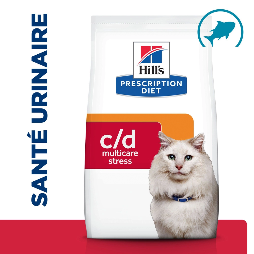 Hill's Prescription Diet C/D Urinary Stress Multicare Croquettes Pour Chat Au Poisson - 1.5kg 2 Hill's Prescription Diet C/D Urinary Stress Multicare Croquettes Pour Chat Au Poisson - 1.5kg – Image 2